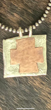 Load image into Gallery viewer, Mixed Metal cross pendant
